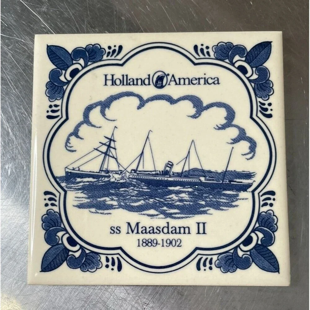 Holland America Line Deft Blue Coaster